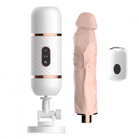 Rechargable Sex Machine With Remote Controller, Thrusting Device For Vagina And Anal Sex