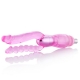 8.7 Inches PVC Double Penetration Vibrating Dildo For Sex Machine (Pink/Purple)