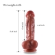 8.3 Inches Realistic Veiny Dildo, Double-layer Dong With Blood Vessel Painting, Suction Cup Based