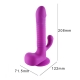 Remote Controlled Rechargeable Mini Sex Machine, Vaginal Thrusting And Rotating Dildo Vibrator With Clitoral Stimulation