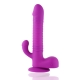 Remote Controlled Rechargeable Mini Sex Machine, Vaginal Thrusting And Rotating Dildo Vibrator With Clitoral Stimulation