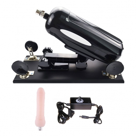 Automatic Sex Machine Speed Adjustable With Big Dildo Masturbation - E