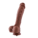 9.45" Silicone Dildo For Hismith Sex Machine With KlicLok Connector, 7.5" Insertable Length,Flesh