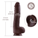 12.4" Monstrous Big Dildo Attachment For Hismith Premium Sex Machine - KlicLok System Connector