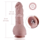 9" Huge Silicone Dildo For Hismith Sex Machine With KlicLok Connector, 6.5" Insertable Length, Flesh