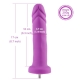 Hismith 6.7" Smooth Silicone Anal Dildo For Hismith Sex Machine - KlickLok Connector