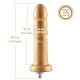 Hismith 6.7" Smooth Silicone Anal Dildo For Hismith Sex Machine - KlickLok Connector