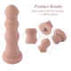 7.1" Beaded Anal Dildo for Hismith Premium Machine with KlicLok System