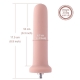 6.9" Silicone Anal Dildo for Premium Sex Machine with KlicLok System