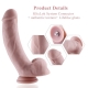 8.66" Original Silicone Dildo For Hismith Sex Machine With KlicLok Connector, 5.91" Insertable Length