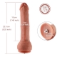 Hismith 9.25" Silicone Dildo for Hismith Sex Machine with KlicLok System, 7.4" Insertable Length, 1.97” Diameter - Master Series