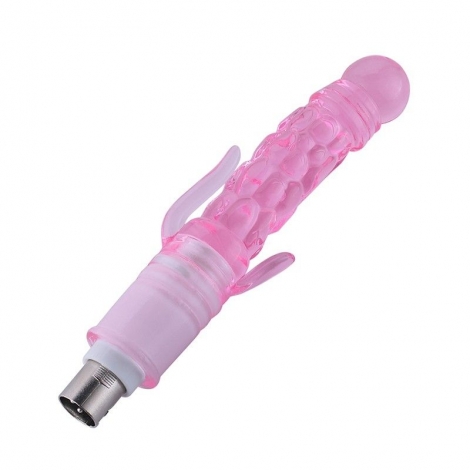 PVC Jelly Dildo with Clitoral Stimulator