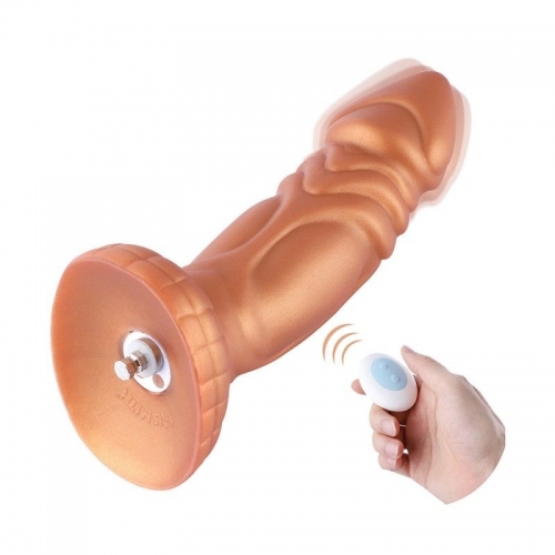 Hismith 8.25’’ Vibrating Dildo with 3 Speeds + 4 Modes with KlicLok System - Slightly Curved Silicone Dong