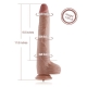 Hismith 11.8” Vibrating Dildo with 3 Speeds + 4 Modes with KlicLok System - Extra-Length Silicone Dildo