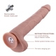 Hismith 11.8” Vibrating Dildo with 3 Speeds + 4 Modes with KlicLok System - Extra-Length Silicone Dildo