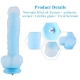 9.65" Glowing Realistc Dildo, Silicone Sex Toy for Hismith Sex Machine With KliclLok System