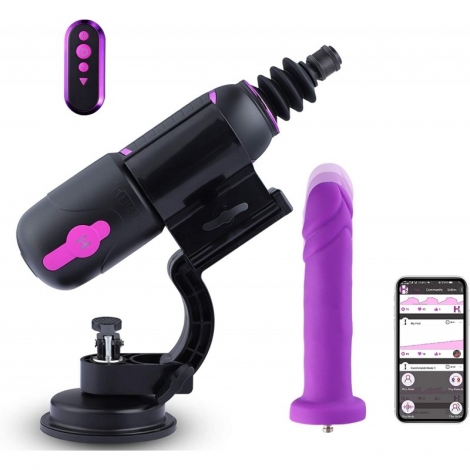 Hismith Pro Traveler 3.0 APP Controlled Sex Machine with Super Powerful Suction Mount for Male and Female