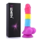 Hismith rainbow dildo made of soft silicone, realistic dildo with suction cup, classic dildos for women and men