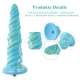Hismith 10.12 Inchs Awl Shape mixed colors Silicone Dildo with Kliclok Connector