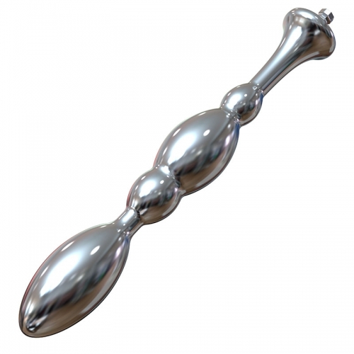 Hismith 8.48” Metal Bead Anal Dildo, Max Width 1.26”, Mini Width 0.6”, Smooth Aluminium Anal Wand with KlicLok System for Premium Sex Machine