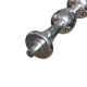 Hismith 8.43” Metal Bead Anal Dildo, Max Width 1.26”, Mini Width 0.443”, Smooth Aluminium Anal Wand with KlicLok System for Premium Sex Machine