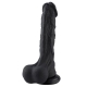 Hismith 12.4 Inches Black Super Huge Silicone Dildo for Hismith Premium Sex Machine