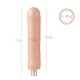 Auxfun Smooth TPE dildo with build-in keel， 3XLR Connector/ 3 Pin Attachments