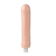 Auxfun Smooth TPE dildo with build-in keel， 3XLR Connector/ 3 Pin Attachments
