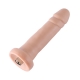 Auxfun smooth with rings TPE dildo with 3XLR Connector/ 3 Pin Attachments