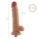 Auxfun Extra Length with Flexible Pipe TPE dildo with 3XLR Connector/ 3 Pin Attachments