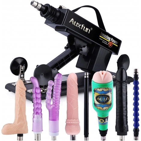 Auxfun Discount Hismith Basic Sex Machine Bundle for Women with 5 Dildos