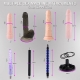 Auxfun Best Masturbation Partner Sex Machine with 7.5 inch Colourful Jelly Realistic Dildo