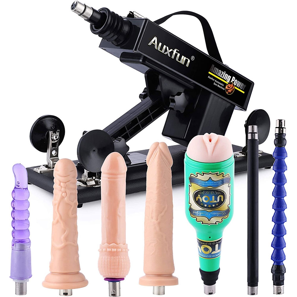 Auxfun Sex Machine Device Sex Toys with Realistic Dildos for Women