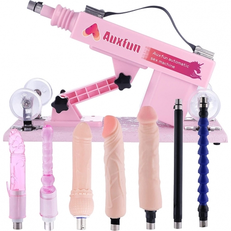  AuxFun Sex Machine for Women Thrusting Dildo Machines Automatic Powerful Love Machine for Men with 7 Attacments 3XLR Machines Connector for Couple Adult Toy Visit the KlicLok Store