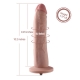 Hismith 10.2" Slight Curved Silicone Dildo For Sex Machine With KlicLok System - Master Series